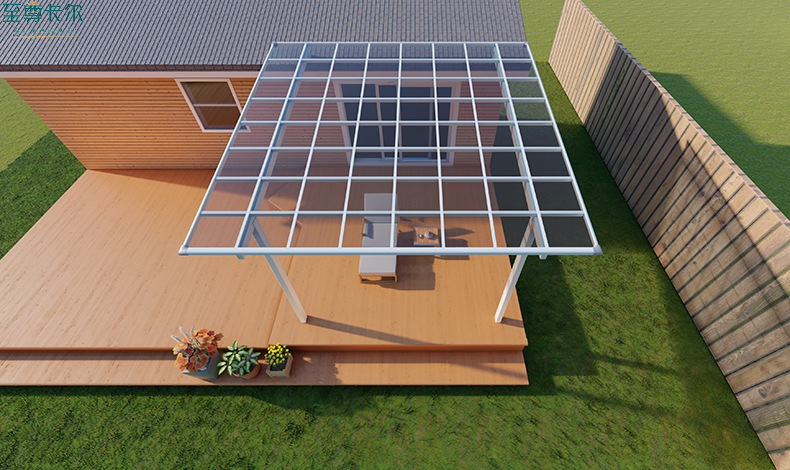 庭院雨棚設計效果圖？雨棚哪種材質最好？